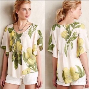 MAEVE Anthropologie Maya Floral Blouse size 8